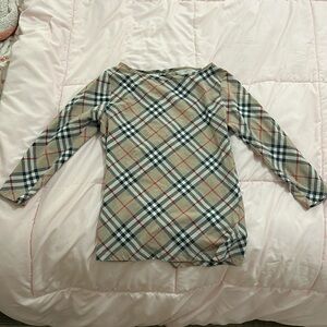 burberry midsleeve top